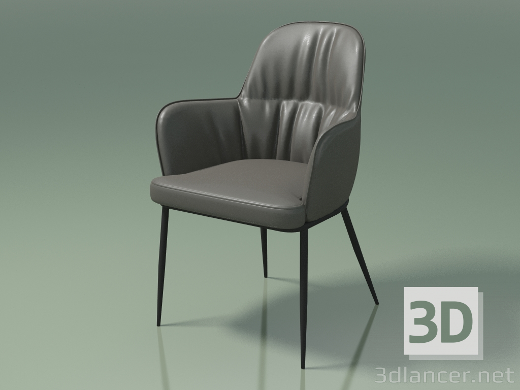 3d model Armchair Sheldon (112831, graphite gray) - preview