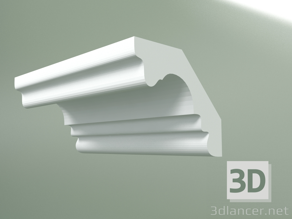 Modelo 3d Cornija de gesso (plinto de teto) KT151 - preview