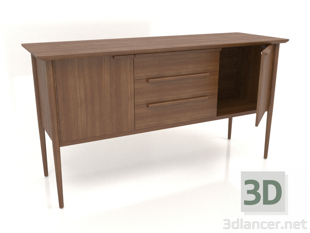 3d модель Тумба MC 01 (з відкритими дверцятами) (1660х565х885, wood brown light) – превью