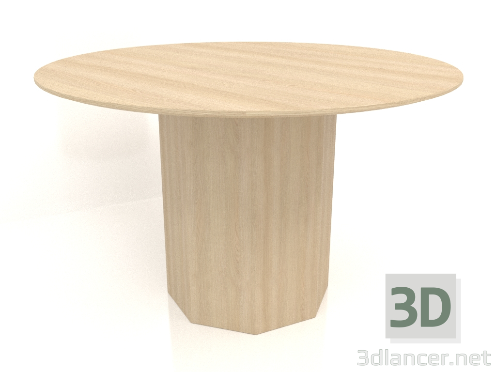 3d модель Стіл обідній DT 11 (D=1200х750, wood white) – превью