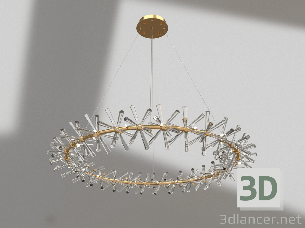 3D Modell Aufhänger Alma Messing (07672-80.36) - Vorschau