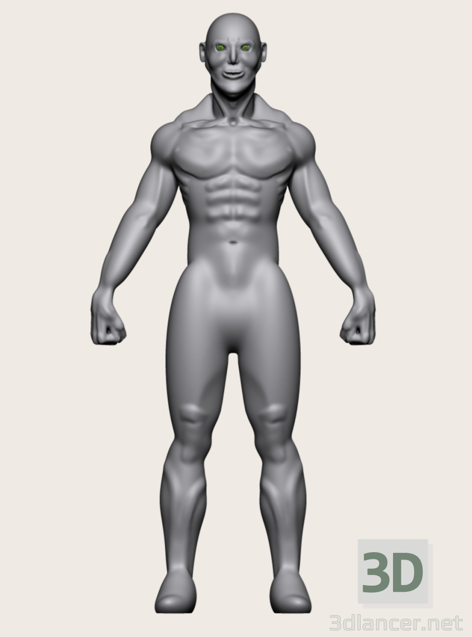 modello 3D Uomo - anteprima