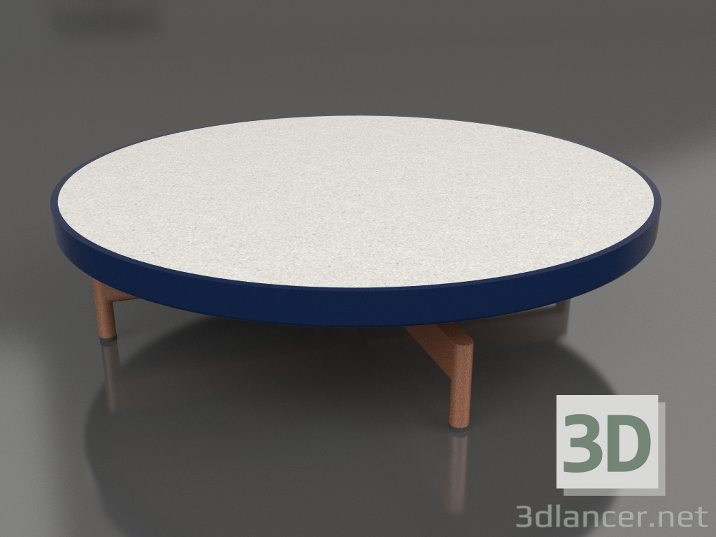 3d модель Стіл журнальний круглий Ø90x22 (Night blue, DEKTON Sirocco) – превью