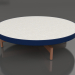 3d model Mesa de centro redonda Ø90x22 (Azul noche, DEKTON Sirocco) - vista previa