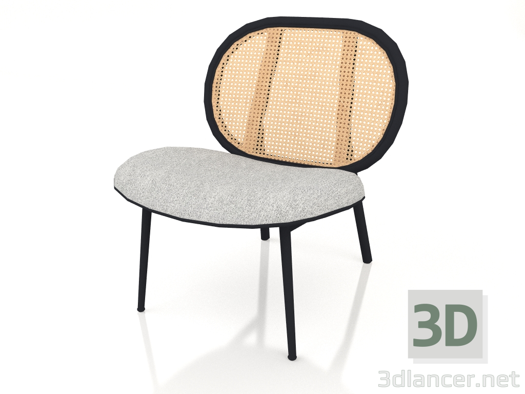 modèle 3D Chaise Spike (Naturel-Gris) - preview