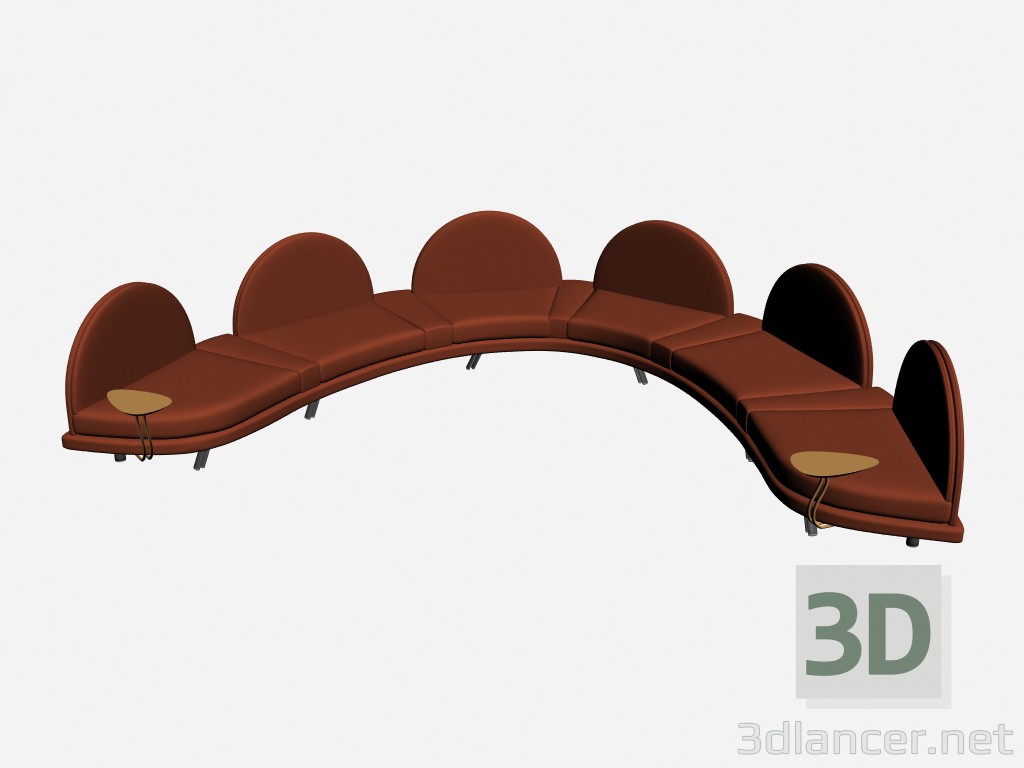 3d model Sofá Super roy esecuzione speciale 24 - vista previa