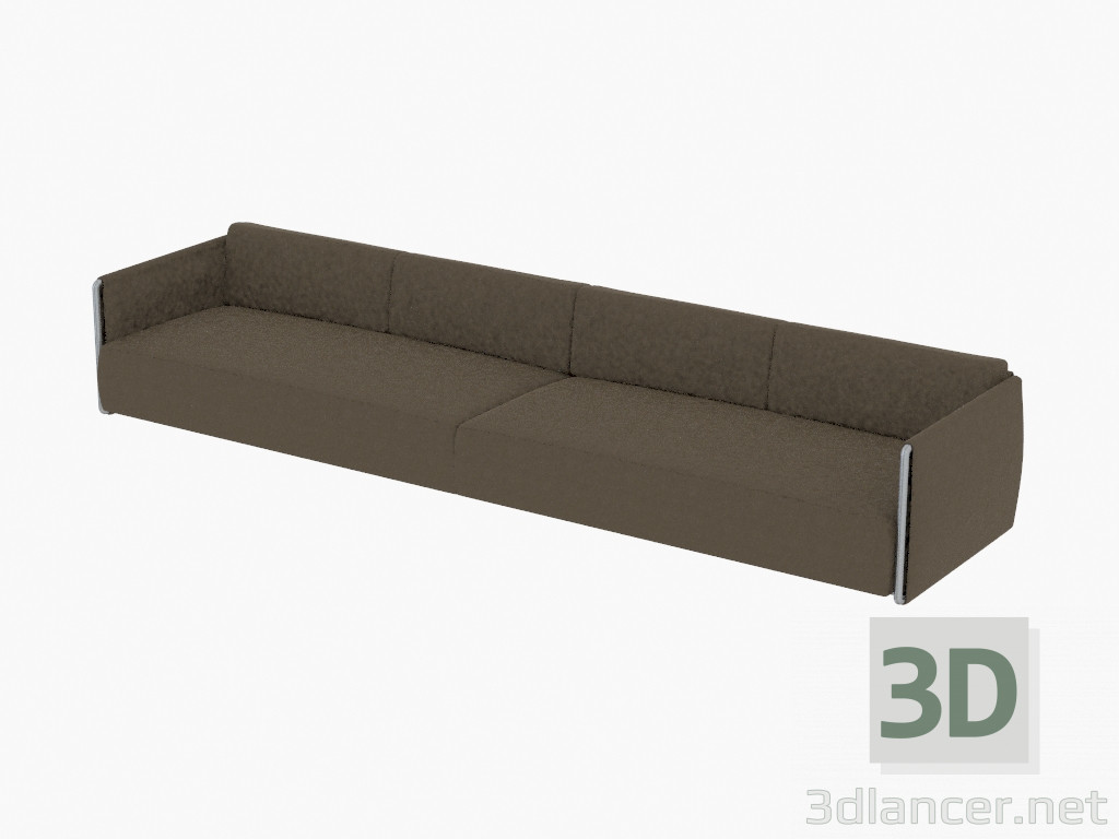 3d model Cuádruple Sofá Divano 370 - vista previa