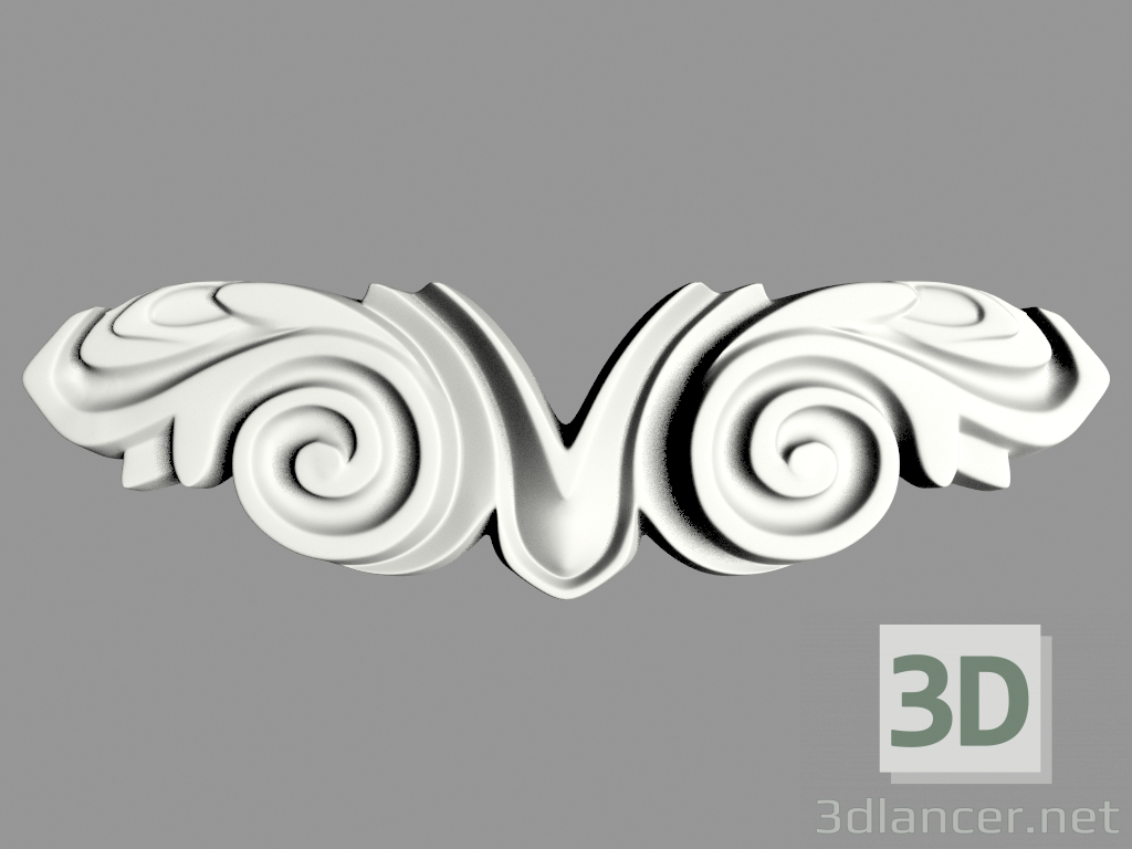 modello 3D Decorazione murale (Ф113) - anteprima