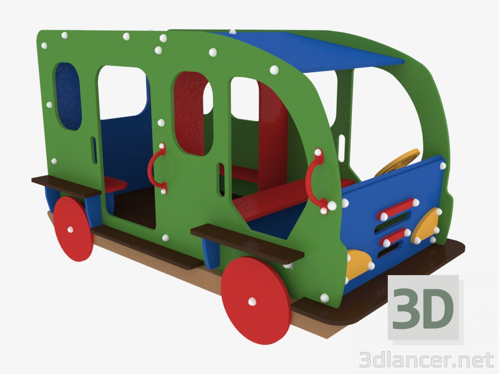 modèle 3D Jeux pour enfants, autobus (5112) - preview