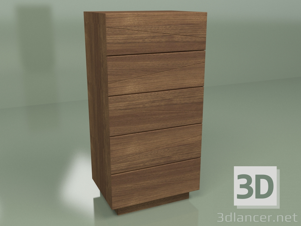 modello 3D Comò alto Bora - anteprima