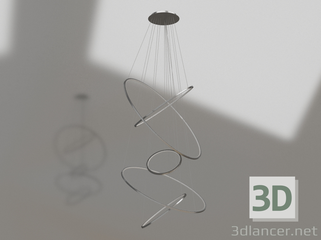 3d model Pendant Amiya chrome (07675,02) - preview