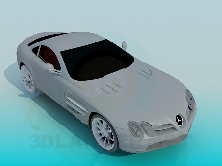 3 डी मॉडल Mercedes SLR - पूर्वावलोकन