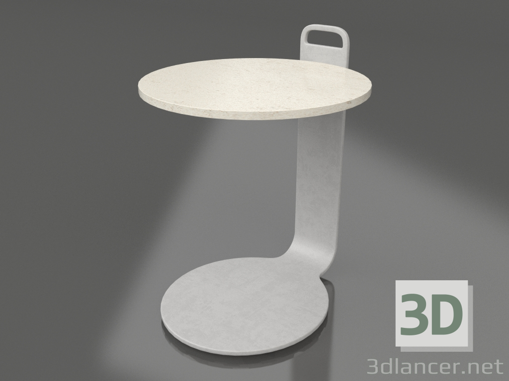 3d модель Стол кофейный Ø36 (Agate grey, DEKTON Danae) – превью