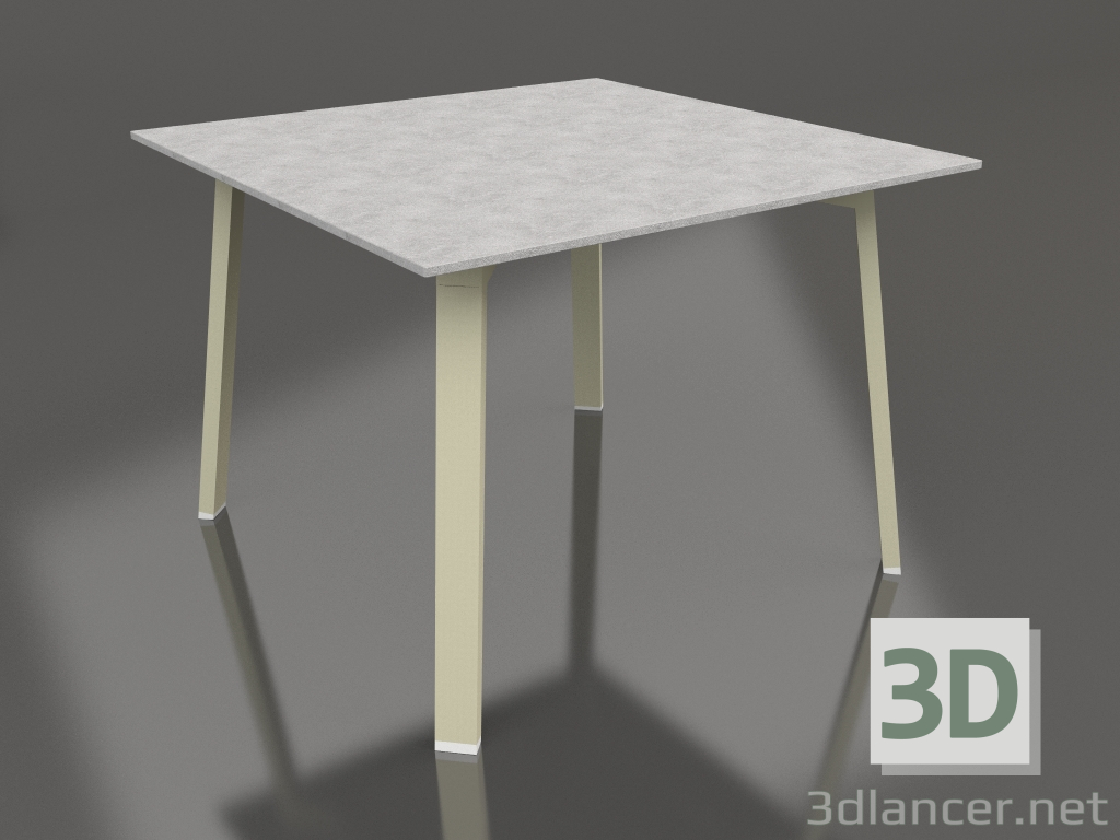 modèle 3D Table à manger 100 (Or, DEKTON) - preview