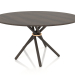 3d model Dining table Hector 140 (Dark Oak, Dark Oak) - preview