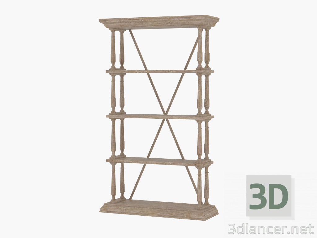 modèle 3D Rayonnage NATURAL CROSS BOOKSHELF (8810.1110) - preview