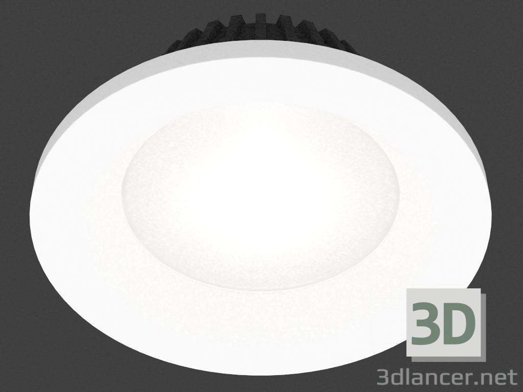 modello 3D Apparecchio da incasso a LED (DL18891_7W Bianco R Dim) - anteprima