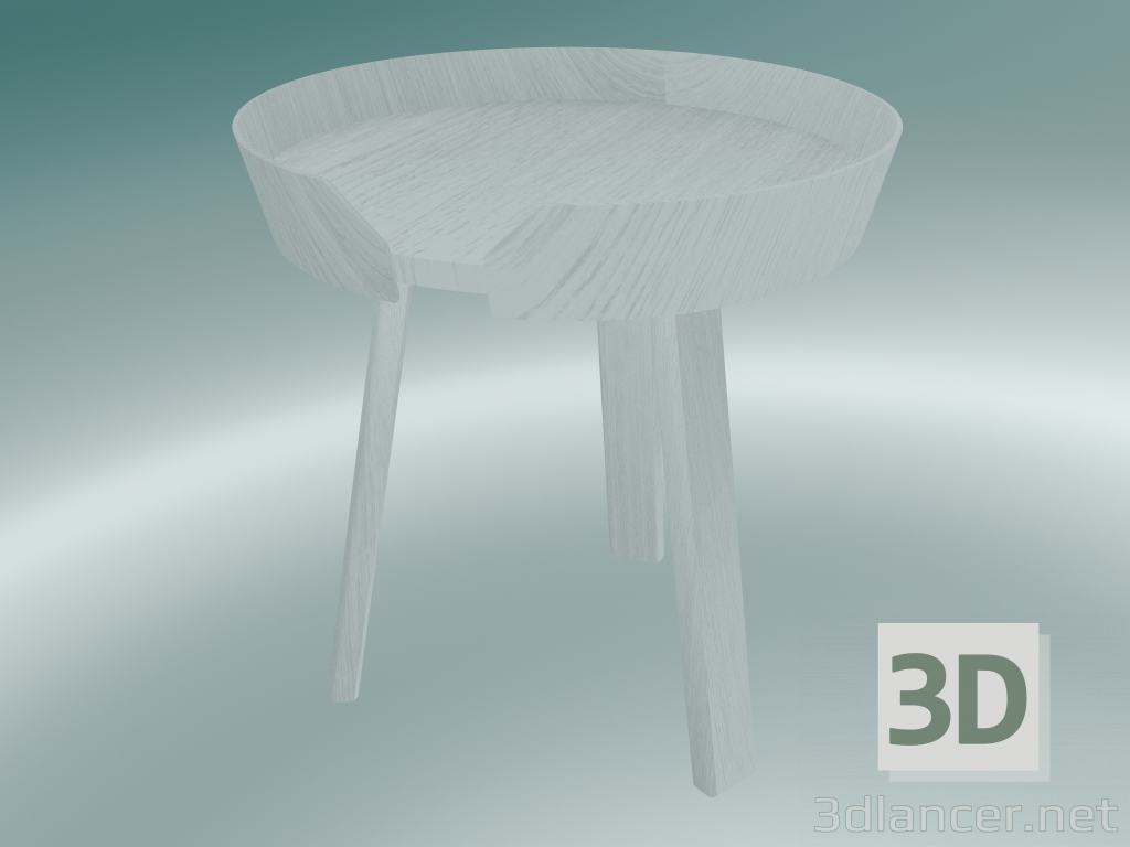 modèle 3D Table basse Around (petite, blanche) - preview