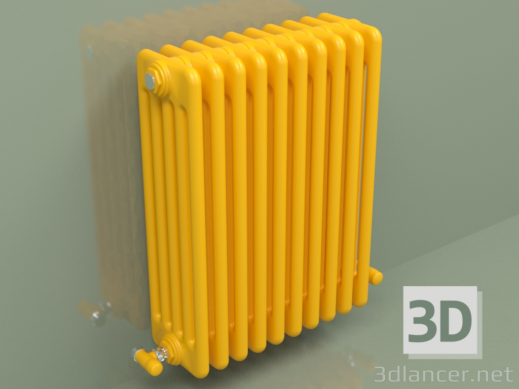 3d модель Радиатор TESI 5 (H 600 10EL, Melon yellow - RAL 1028) – превью