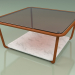 3d model Coffee table 001 (Bronzed Glass, Metal Rust, Carrara Marble) - preview