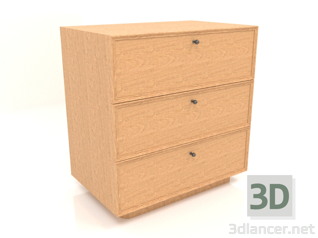 modello 3D Cassettiera TM 15 (803х505х834, legno impiallacciato mogano) - anteprima