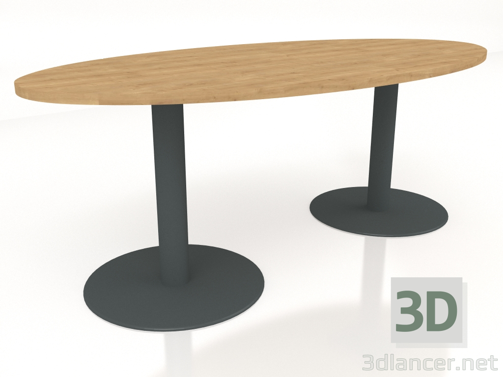 3D Modell Verhandlungstisch Tack Conference ST12E (2000x1000) - Vorschau