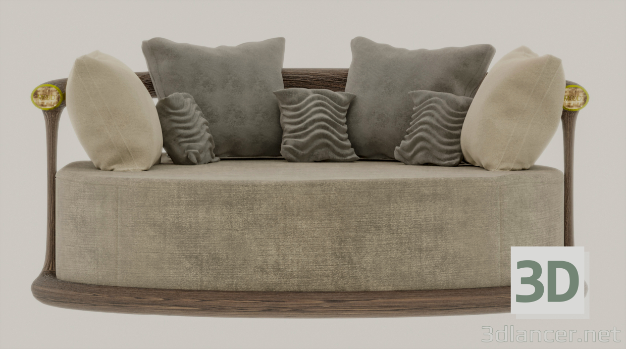 sofa icaro 3D modelo Compro - render