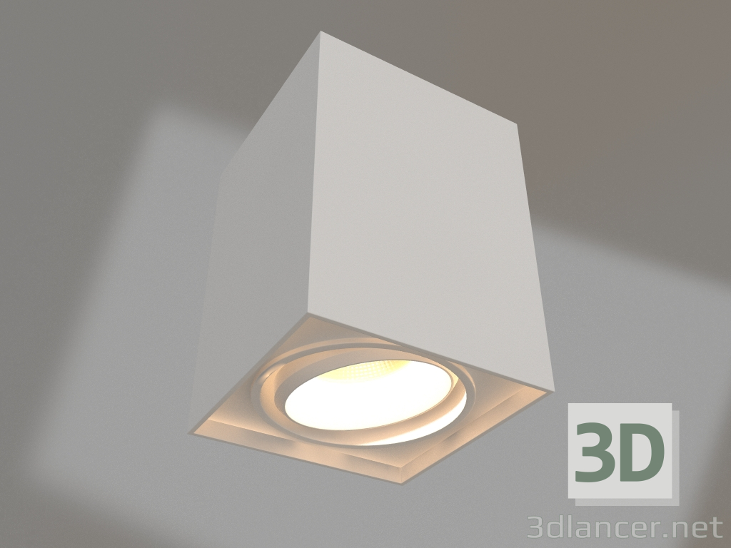 modello 3D Lampada SP-CUBUS-S100x100WH-11W Day White 40deg - anteprima