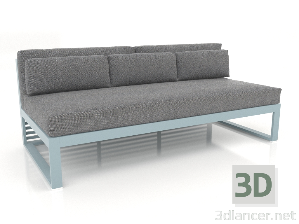 3d model Sofá modular, sección 4 (Gris azul) - vista previa