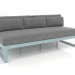 3d model Modular sofa, section 4 (Blue gray) - preview