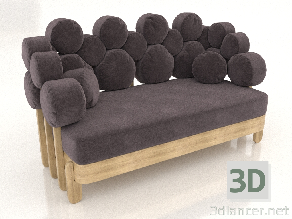 3D Modell IKRA kleines Sofa (Option 4) - Vorschau