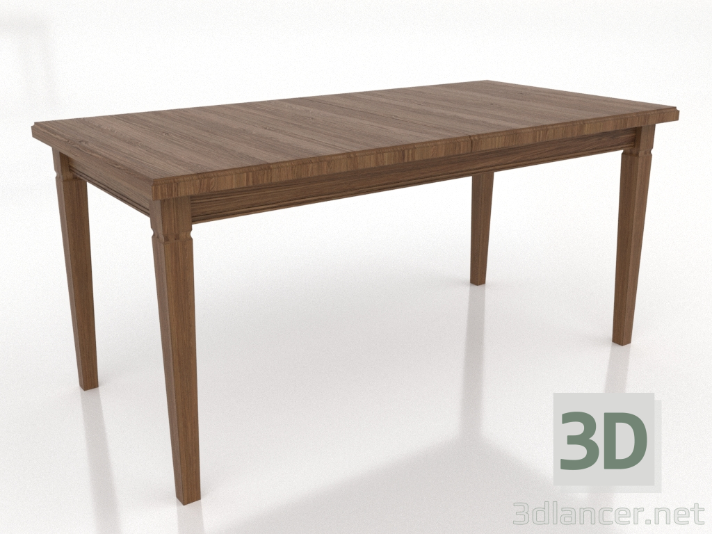 modello 3D Tavolo da pranzo TRANSFORM 1600x800 mm (piegato, noce chiaro) - anteprima modello 3D Tavolo da pranzo TRANSFORM 1600x800 mm (piegato, noce chiaro) - anteprima