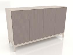 Mobile TV FARGO con frontali fresati 1600x500x950 mm (platino, rovere sbiancato, opzione 1)