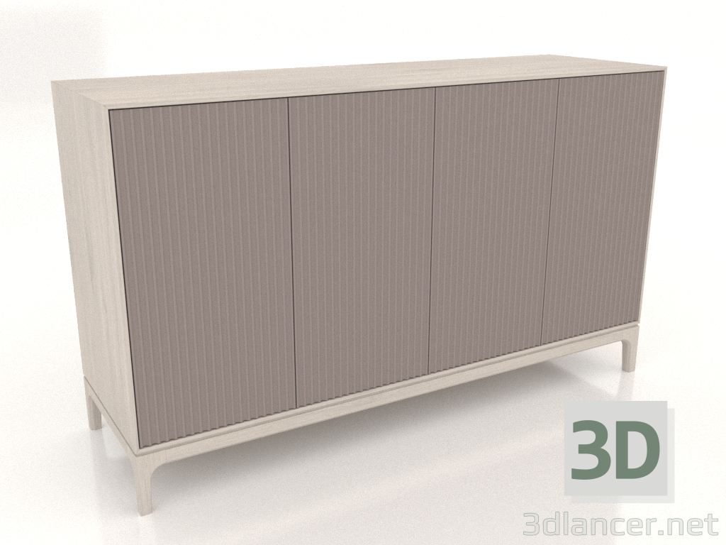 3D modeli FARGO TV dolabı frezelenmiş cepheli 1600x500x950 mm (platin, ağartılmış meşe, opsiyon 1) - önizleme 3D modeli FARGO TV dolabı frezelenmiş cepheli 1600x500x950 mm (platin, ağartılmış meşe, opsiyon 1) - önizleme