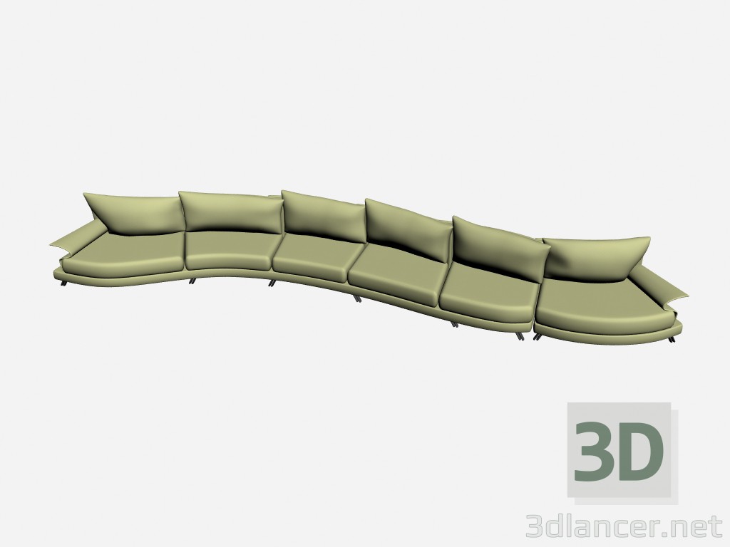 3d модель Диван Super roy esecuzione speciale 26 – превью