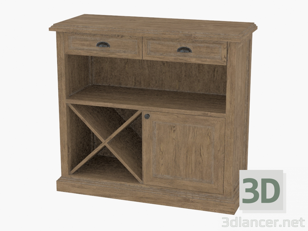 3D Modell Garderobe Wein kleiner LANSING VINTER ES SMALL CABINET (8810.1133) - Vorschau