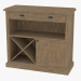 3D Modell Garderobe Wein kleiner LANSING VINTER ES SMALL CABINET (8810.1133) - Vorschau