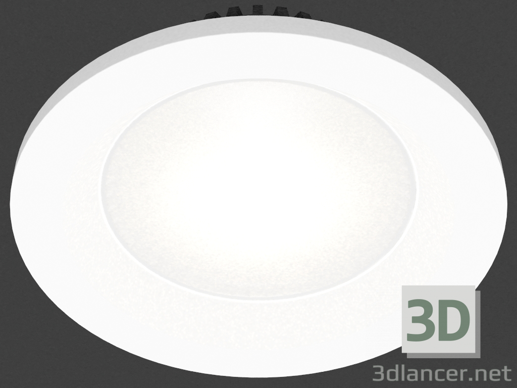 3d model luminaria empotrada LED (DL18891_9W Blanco R Dim) - vista previa