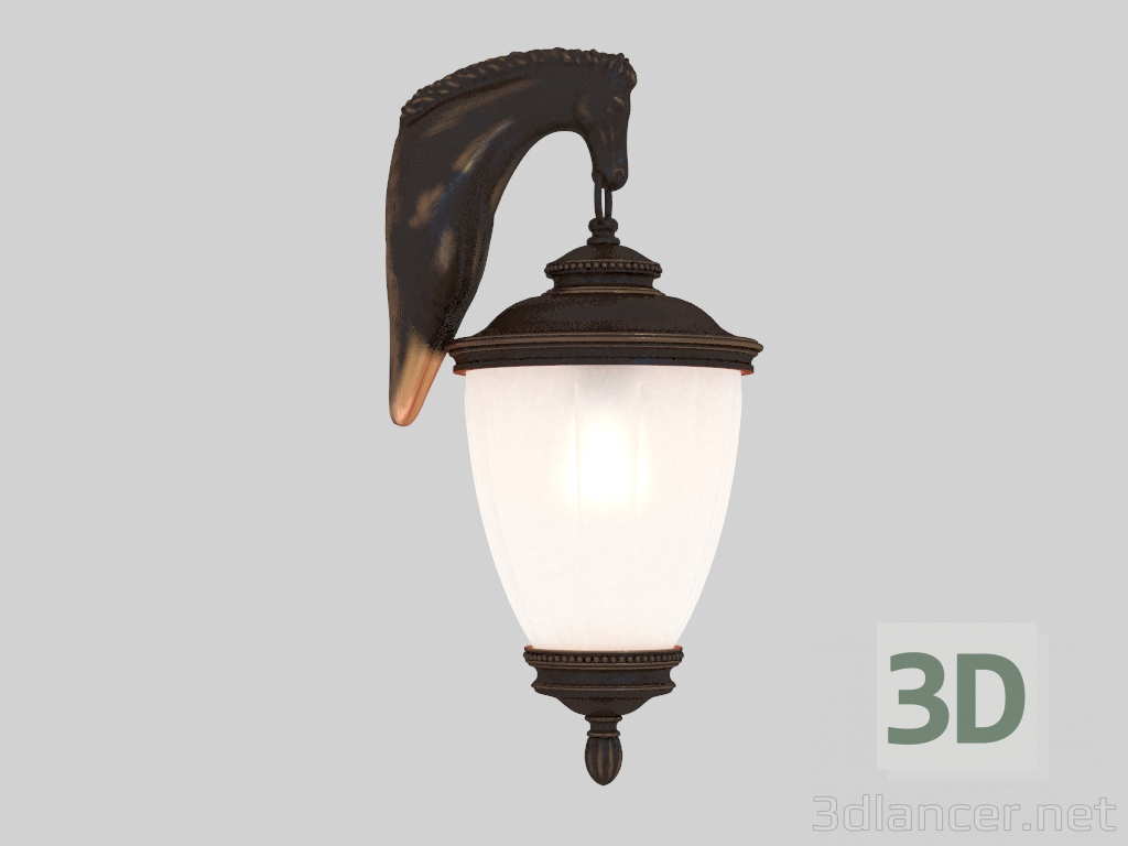 modello 3D wall street Luce Guardie (1335-1W) - anteprima