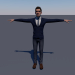 3d Man character Low-poly 3D model model buy - render