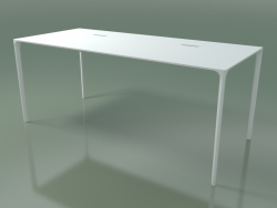 Table de bureau rectangulaire 0815 (H 74 - 79x180 cm, stratifié Fenix F01, V12)