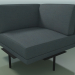 3d model Corner module 5258 (90 °, R, solid color upholstery) - preview