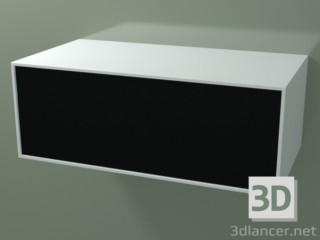 3D Modell Box (8AUD B01, Glacier White C01, HPL P06, L 96, P 50, H 36 cm) - Vorschau