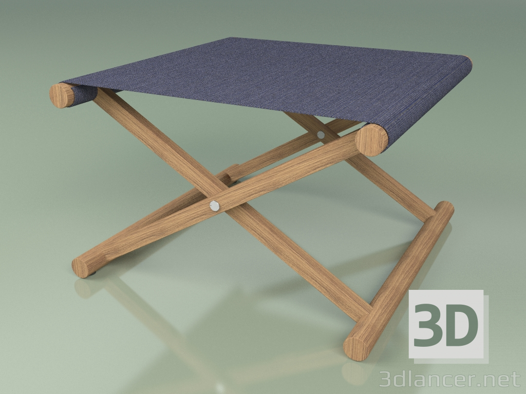 modello 3D Sgabello 003 (Blu) - anteprima