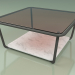 3d model Coffee table 001 (Bronzed Glass, Metal Smoke, Carrara Marble) - preview