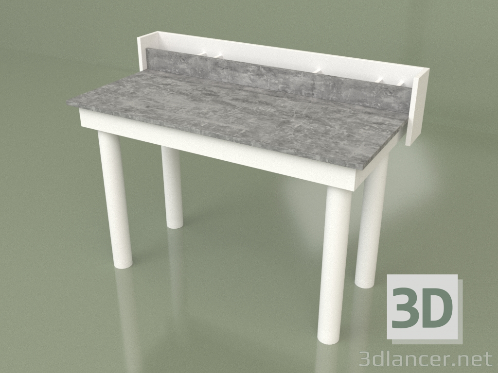 modèle 3D Bureau avec organiseur (30202) - preview