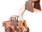 Cat dirt Loader Wood