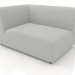 3D Modell Sofamodul Ecke (L) asymmetrisch links - Vorschau