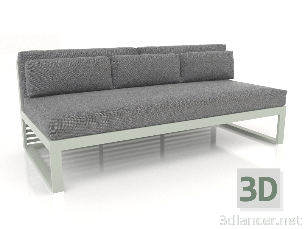 3d model Modular sofa, section 4 (Cement gray) - preview