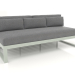 3d model Modular sofa, section 4 (Cement gray) - preview